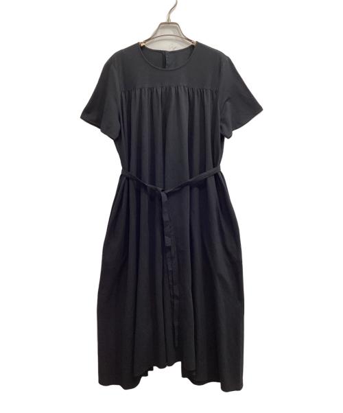 MACKINTOSH LONDON（マッキントッシュ ロンドン）MACKINTOSH LONDON (マッキントッシュ ロンドン) シアサッカーワンピース ブラック サイズ:44の古着・服飾アイテム