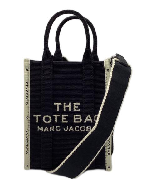 MARC JACOBS（マークジェイコブズ）MARC JACOBS (マークジェイコブズ) THE JACQUARD MINI TOTE/ジャガード ミニトートバッグ ブラック×ホワイトの古着・服飾アイテム