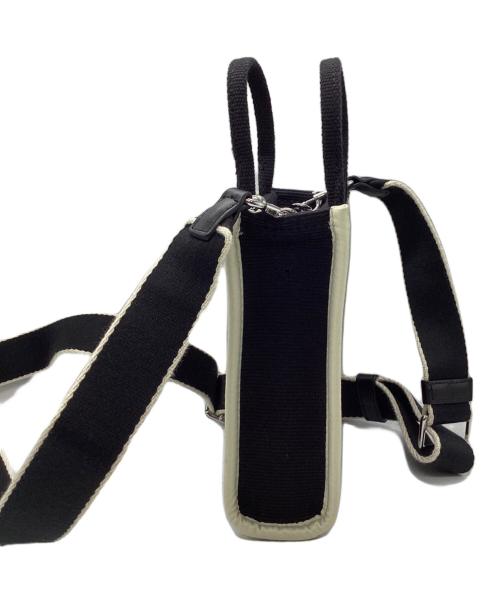 MARC JACOBS（マークジェイコブズ）MARC JACOBS (マークジェイコブズ) THE JACQUARD MINI TOTE/ジャガード ミニトートバッグ ブラック×ホワイトの古着・服飾アイテム