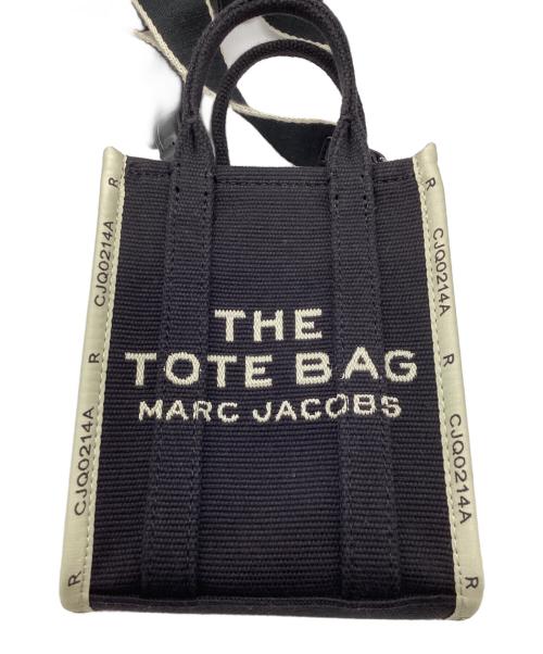 MARC JACOBS（マークジェイコブズ）MARC JACOBS (マークジェイコブズ) THE JACQUARD MINI TOTE/ジャガード ミニトートバッグ ブラック×ホワイトの古着・服飾アイテム