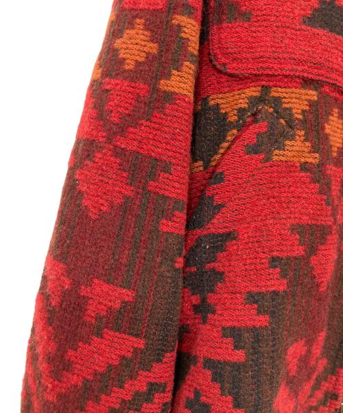 WOOLRICH（ウールリッチ）WOOLRICH (ウールリッチ) ネイティブ柄ジャケット レッド サイズ:Mの古着・服飾アイテム