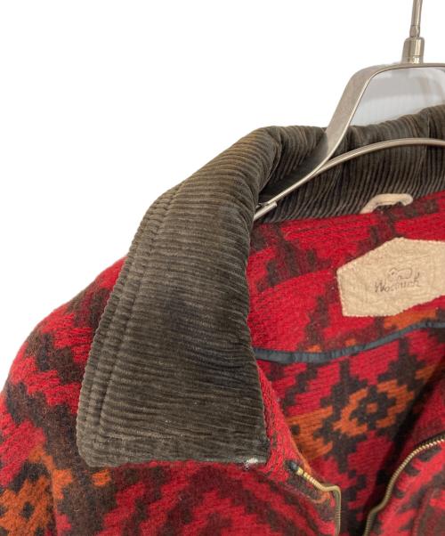 WOOLRICH（ウールリッチ）WOOLRICH (ウールリッチ) ネイティブ柄ジャケット レッド サイズ:Mの古着・服飾アイテム