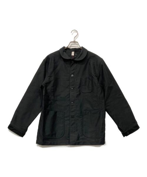 le travailleur gallice（ル・トラヴァイユール・ガリス）LE TRAVAILLEUR GALLICE (ル・トラヴァイユール・ガリス) コットンモールスキンジャケット ブラック サイズ:3の古着・服飾アイテム