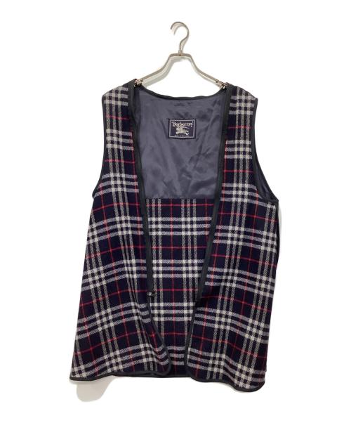 Burberry's（バーバリー）Burberry's (バーバリーズ) ノヴァチェックライナー付ステンカラーコート ネイビー サイズ:記載なしの古着・服飾アイテム