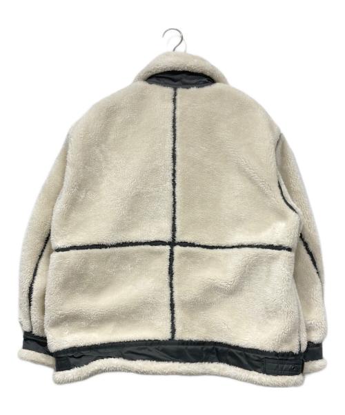 AVIREX（アヴィレックス）AVIREX (アヴィレックス) RETORO BOA B-3 フリースジャケット/レトロボア B-3 フリースジャケット ホワイト サイズ:2Lの古着・服飾アイテム