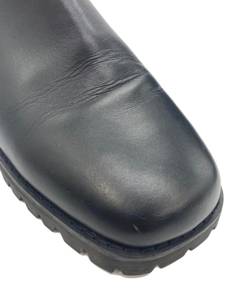 molle shoes（モールシューズ）molle shoes (モールシューズ) スクエアトゥサイドゴアブーツ ブラック サイズ:US7の古着・服飾アイテム