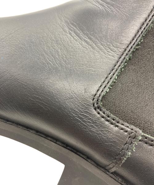 molle shoes（モールシューズ）molle shoes (モールシューズ) スクエアトゥサイドゴアブーツ ブラック サイズ:US7の古着・服飾アイテム