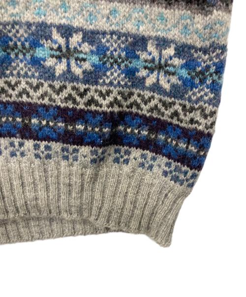 Jamieson’s Knitwear（ジャミーソンズニットウェア）Jamieson’s Knitwear (ジャミーソンズニットウェア) フェアアイルニットベスト グレー サイズ:Mの古着・服飾アイテム