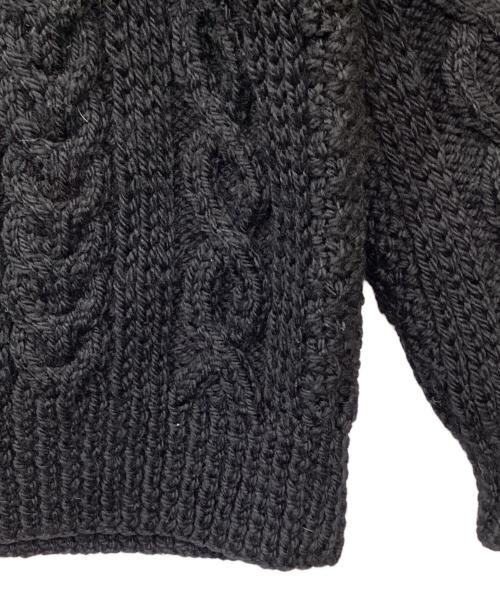 INVERALLAN（インバーアラン）INVERALLAN (インバーアラン) フィッシャーマンニット ブラック サイズ:記載なしの古着・服飾アイテム