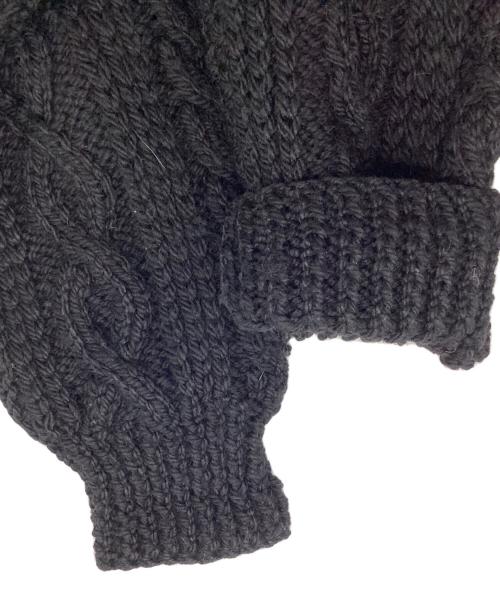 INVERALLAN（インバーアラン）INVERALLAN (インバーアラン) フィッシャーマンニット ブラック サイズ:記載なしの古着・服飾アイテム