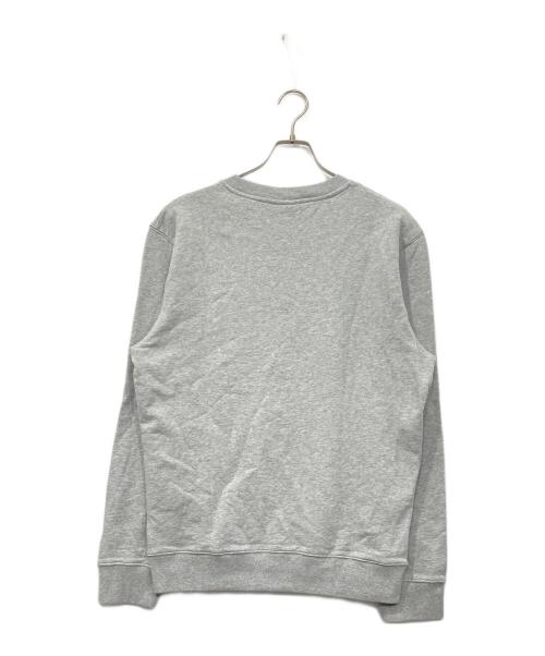 maison kitsune（メゾンキツネ）MAISON KITSUNE (メゾンキツネ) ロゴスウェットシャツ グレー サイズ:XLの古着・服飾アイテム