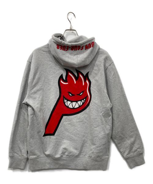PALACE（パレス）PALACE (パレス) SPITFIRE (スピットファイア) LIVE TO BUN HOOD/ライブ　トゥー　バン　フード グレー サイズ:Lの古着・服飾アイテム