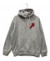 PALACE（パレス）の古着「LIVE TO BUN HOOD/ライブ　トゥー　バン　フード」｜グレー
