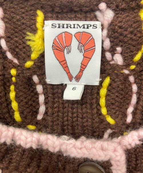 shrimps（シュリンプス）shrimps (シュリンプス) ステッチデザインベスト ブラウン サイズ:6の古着・服飾アイテム