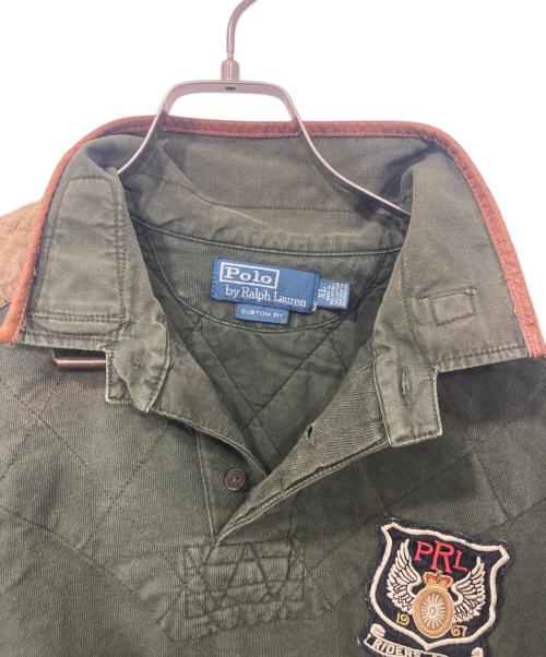 POLO RALPH LAUREN（ポロ・ラルフローレン）POLO RALPH LAUREN (ポロ・ラルフローレン) モーターサイクル ラガーシャツ グリーン サイズ:XLの古着・服飾アイテム