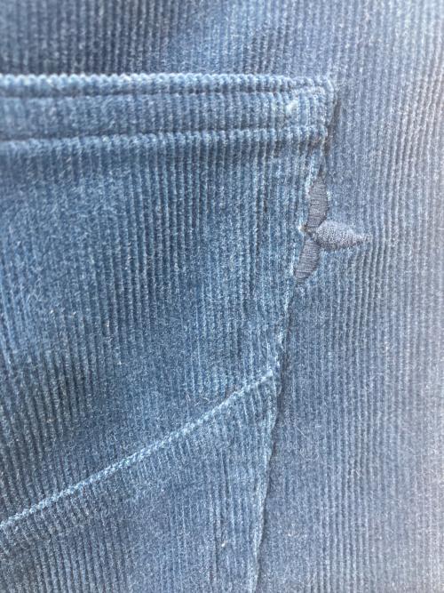 LOUIS VUITTON（ルイ ヴィトン）LOUIS VUITTON (ルイ ヴィトン) コーデュロイパンツ ブルー サイズ:38の古着・服飾アイテム