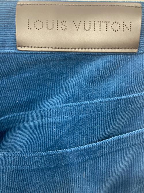LOUIS VUITTON（ルイ ヴィトン）LOUIS VUITTON (ルイ ヴィトン) コーデュロイパンツ ブルー サイズ:38の古着・服飾アイテム