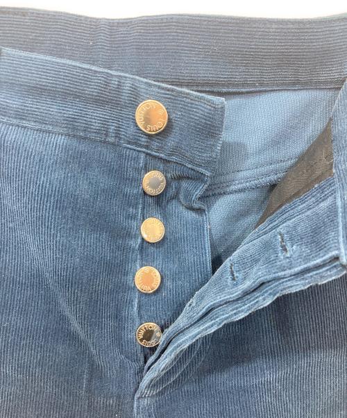 LOUIS VUITTON（ルイ ヴィトン）LOUIS VUITTON (ルイ ヴィトン) コーデュロイパンツ ブルー サイズ:38の古着・服飾アイテム