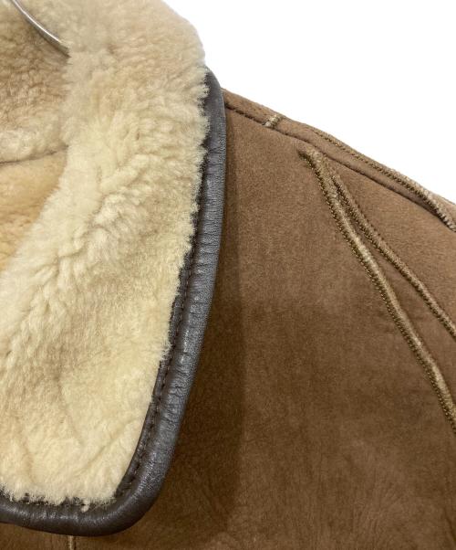 HAI SPORTING GEAR（ハイスポーツギア）HAI SPORTING GEAR (ハイスポーツギア) パッチワークデザインムートンジャケット ブラウン サイズ:Mの古着・服飾アイテム