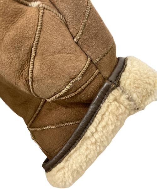 HAI SPORTING GEAR（ハイスポーツギア）HAI SPORTING GEAR (ハイスポーツギア) パッチワークデザインムートンジャケット ブラウン サイズ:Mの古着・服飾アイテム