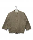 JOURNAL STANDARDジャーナルスタンダード）の古着「ダブルフェイスコクーンニットジャケット」｜ベージュ