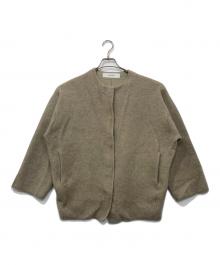 JOURNAL STANDARD（ジャーナルスタンダード）の古着「ダブルフェイスコクーンニットジャケット」｜ベージュ