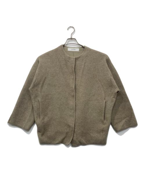 JOURNAL STANDARD（ジャーナルスタンダード）JOURNAL STANDARD (ジャーナルスタンダード) ダブルフェイスコクーンニットジャケット ベージュ サイズ:FREEの古着・服飾アイテム