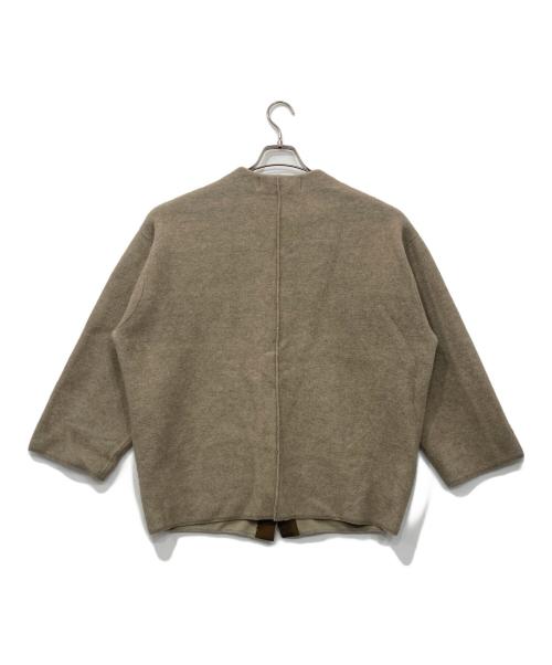 JOURNAL STANDARD（ジャーナルスタンダード）JOURNAL STANDARD (ジャーナルスタンダード) ダブルフェイスコクーンニットジャケット ベージュ サイズ:FREEの古着・服飾アイテム
