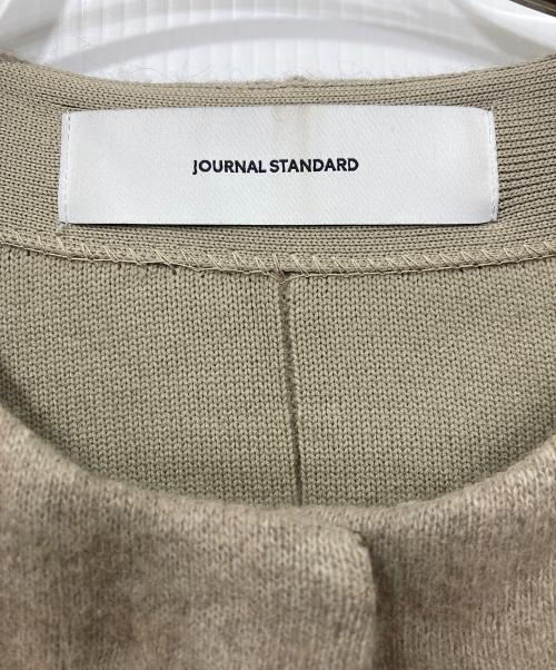 JOURNAL STANDARD（ジャーナルスタンダード）JOURNAL STANDARD (ジャーナルスタンダード) ダブルフェイスコクーンニットジャケット ベージュ サイズ:FREEの古着・服飾アイテム