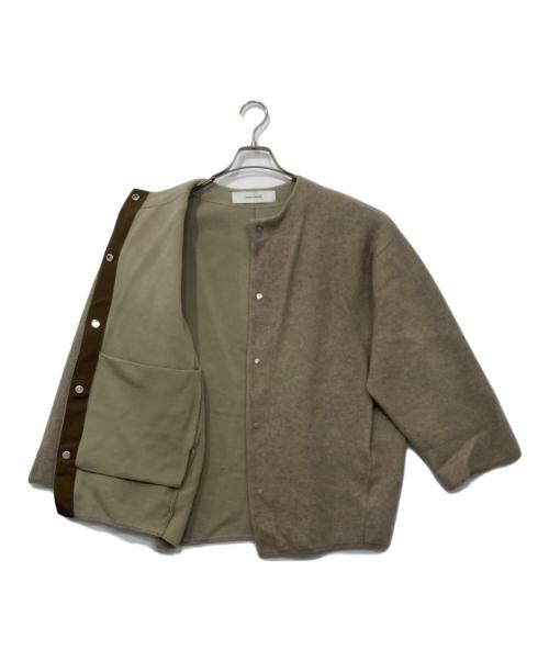 JOURNAL STANDARD（ジャーナルスタンダード）JOURNAL STANDARD (ジャーナルスタンダード) ダブルフェイスコクーンニットジャケット ベージュ サイズ:FREEの古着・服飾アイテム