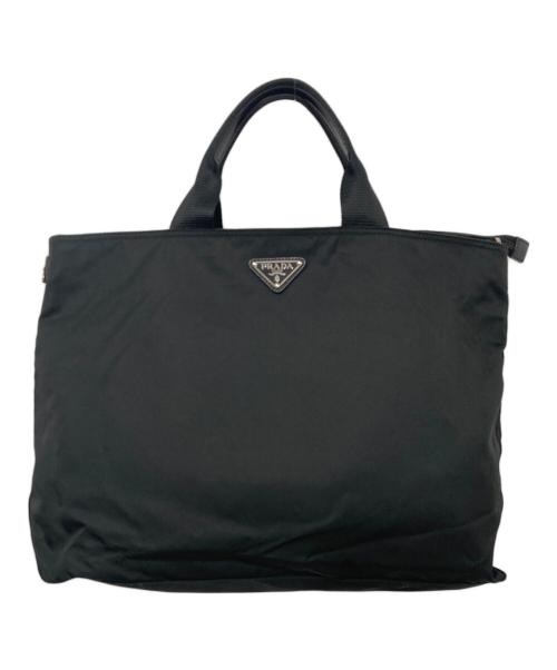 PRADA（プラダ）PRADA (プラダ) ナイロントートバッグ ブラックの古着・服飾アイテム