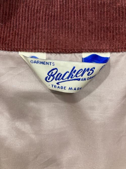 BACKERS（バッカーズ）Backers (バッカーズ) インディアン コーデュロイジャケット レッド サイズ:Lの古着・服飾アイテム