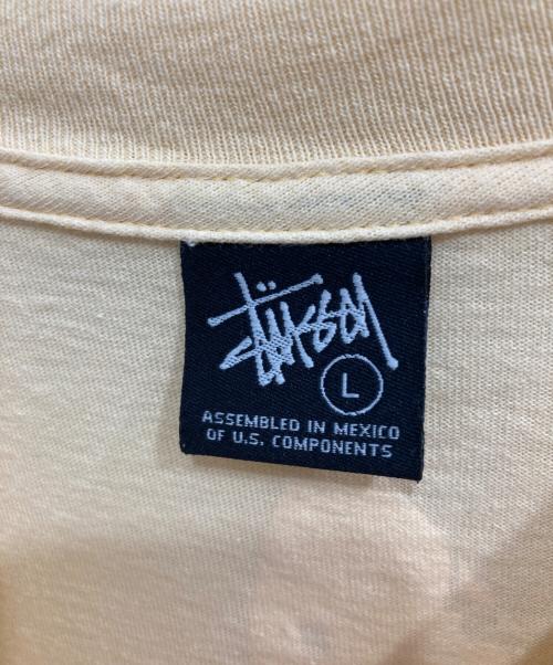 stussy（ステューシー）stussy (ステューシー) プリントTシャツ イエロー サイズ:Lの古着・服飾アイテム
