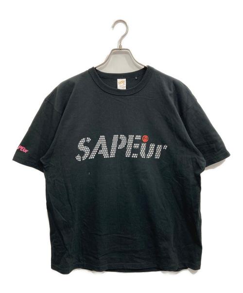 SAPEur（サプール）SAPEur (サプール) 浜田雅功 (ハマダマサトシ) MASATOSHI HAMADA Tシャツ ブラック サイズ:XLの古着・服飾アイテム