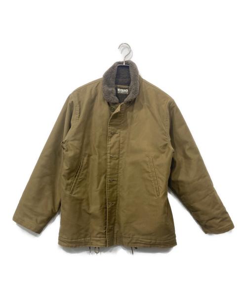 NAVY DEPARTMENT（ネイビーデパートメント）NAVY DEPARTMENT (ネイビーデパートメント) N-1 デッキジャケット カーキ サイズ:LARGEの古着・服飾アイテム