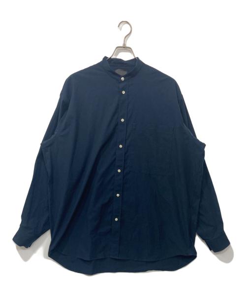 DAIWA PIER39（ダイワ ピア39）DAIWA PIER39 (ダイワ ピア39) TECH BAND COLLAR SHIRT/テックバンドカラーシャツ ネイビー サイズ:Lの古着・服飾アイテム
