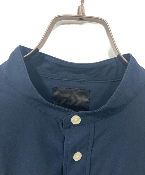 DAIWA PIER39（ダイワ ピア39）DAIWA PIER39 (ダイワ ピア39) TECH BAND COLLAR SHIRT/テックバンドカラーシャツ ネイビー サイズ:Lの古着・服飾アイテム