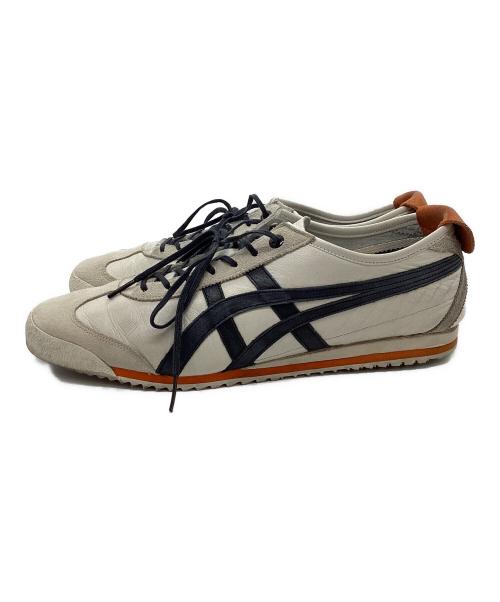 Onitsuka Tiger（オニツカタイガー）Onitsuka Tiger (オニツカタイガー) MEXICO 66 SD CREAM/メキシコ 66 SD クリーム ホワイト×ネイビー サイズ:27.5cm/US9.5/UK8.5/EUR43.5の古着・服飾アイテム
