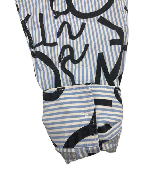 COMME des GARCONS HOMME PLUS（コムデギャルソンオムプリュス）COMME des GARCONS HOMME PLUS (コムデギャルソンオムプリュス) ストライプシャツ ブルー サイズ:XSの古着・服飾アイテム