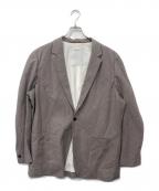 OVERCOATオーバーコート）の古着「チェックロングジャケット」｜ブラウン×ネイビー