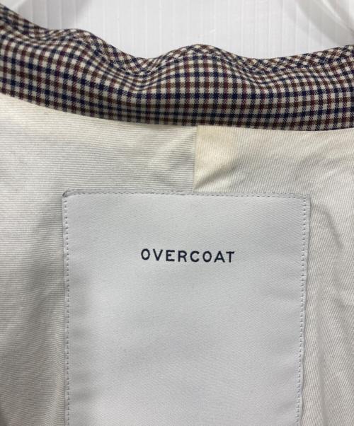 OVERCOAT（オーバーコート）OVERCOAT (オーバーコート) チェックロングジャケット ブラウン×ネイビー サイズ:不明の古着・服飾アイテム