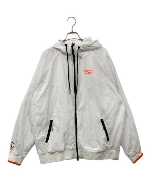 NIKE（ナイキ）NIKE (ナイキ) KITH (キス) ナイロンジャケット ホワイト サイズ:Lの古着・服飾アイテム