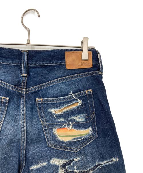 POLO RALPH LAUREN（ポロ・ラルフローレン）POLO RALPH LAUREN (ポロ・ラルフローレン) AVERY BOYFRIEND デニムパンツ/エンブリィ　ボーイフレンド　デニムパンツ インディゴ サイズ:27の古着・服飾アイテム