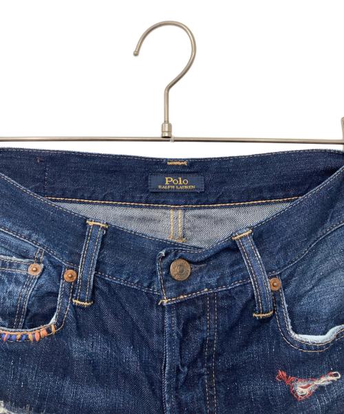 POLO RALPH LAUREN（ポロ・ラルフローレン）POLO RALPH LAUREN (ポロ・ラルフローレン) AVERY BOYFRIEND デニムパンツ/エンブリィ　ボーイフレンド　デニムパンツ インディゴ サイズ:27の古着・服飾アイテム