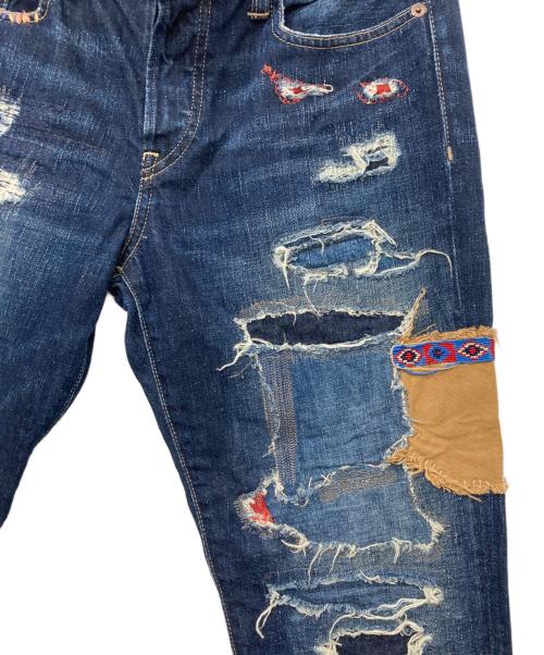 POLO RALPH LAUREN（ポロ・ラルフローレン）POLO RALPH LAUREN (ポロ・ラルフローレン) AVERY BOYFRIEND デニムパンツ/エンブリィ　ボーイフレンド　デニムパンツ インディゴ サイズ:27の古着・服飾アイテム