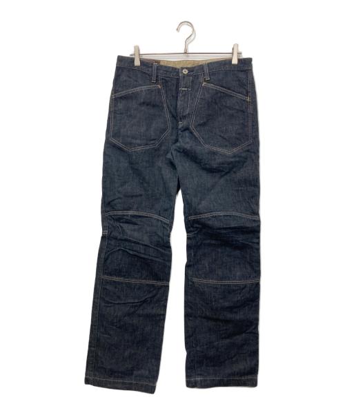 MARITHE+FRANCOIS GIRBAUD（マリテフランソワジルボー）MARITHE+FRANCOIS GIRBAUD (マリテフランソワジルボー) 変形デニムパンツ インディゴ サイズ:Ｌの古着・服飾アイテム