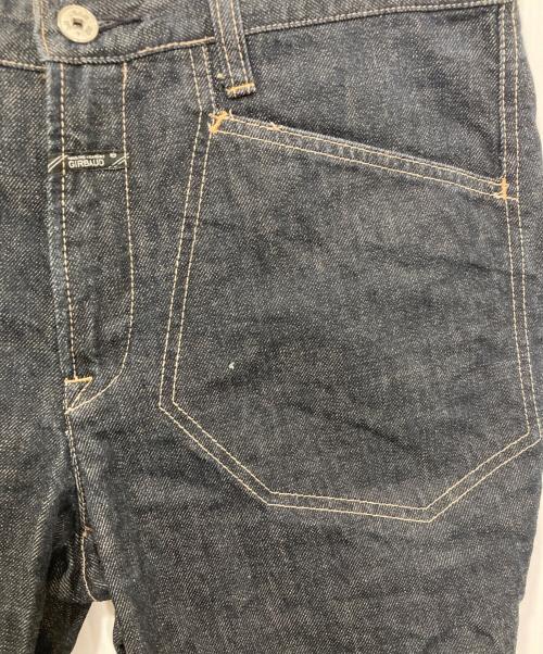 MARITHE+FRANCOIS GIRBAUD（マリテフランソワジルボー）MARITHE+FRANCOIS GIRBAUD (マリテフランソワジルボー) 変形デニムパンツ インディゴ サイズ:Ｌの古着・服飾アイテム