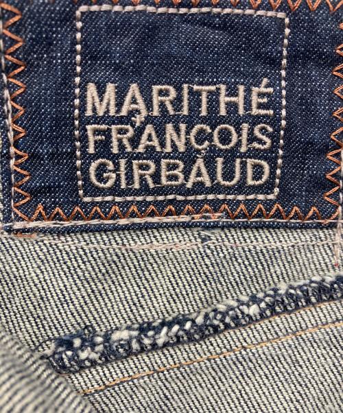MARITHE+FRANCOIS GIRBAUD（マリテフランソワジルボー）MARITHE+FRANCOIS GIRBAUD (マリテフランソワジルボー) 変形デニムパンツ インディゴ サイズ:Ｌの古着・服飾アイテム
