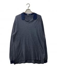 POLO RALPH LAUREN（ポロ・ラルフローレン）の古着「ピマコットン スキッパーポロシャツ」｜グレー