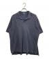 POLO RALPH LAUREN（ポロ・ラルフローレン）の古着「総柄スキッパーポロシャツ」｜ネイビー